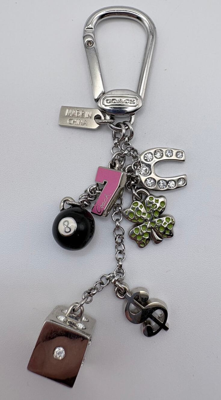 Coach “Lucky Gambling” Y2K Bag Charm/Key Fob
